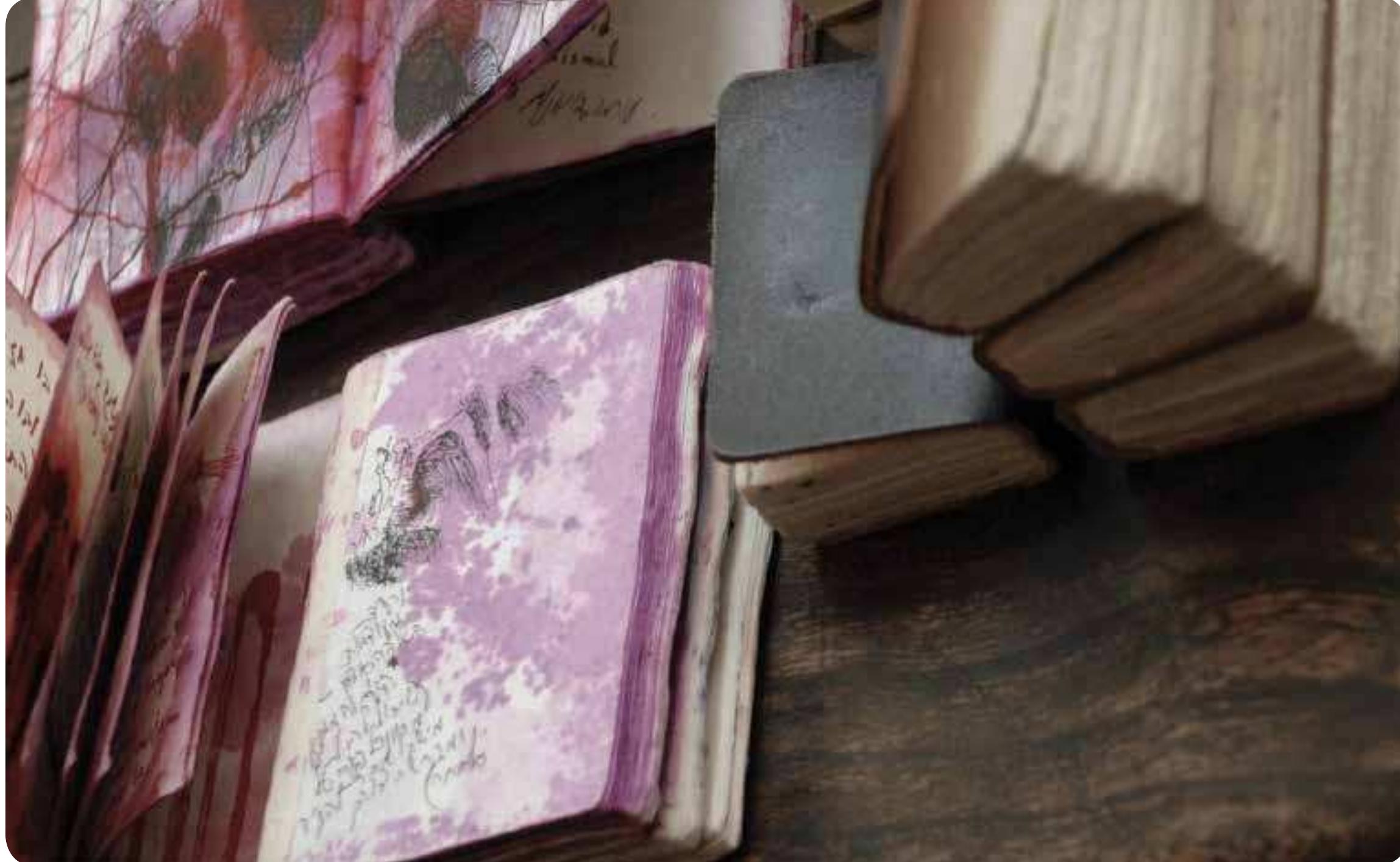 Bracha L. Ettinger, detail from artist’s notebooks  haunted by the white shadows of Eurydice. It is as though painting had succeeded in re-opening time, in emerging from the crypt of a historical  survival, and in creating a dynamics of the gaze by using an other gaze that no longer exists.®  It resonates with all it touches. But it cannot quite be seen. For Ettinger, painting is not  about seeing. It is felt, it touches, it moves, it resonates. To paint the outside is about a feeling- with, a thinking-feeling that occurs in a relational field, across works in the making ... The outside is intercessor. It is felt more than seen. Thought in the feeling. ‘Painting’s thoughts are not the gaze’s thoughts’ says Ettinger. It is force before itis form, participant, enabler, disturbance before it is figure.®  which outlawed nate speecn. Ine unanswered questions elided by the shortcomings of the TRC process have been tangentially and yet symptomatically addressed by a work of art in recent times, Brett Murray's The Spear, which nas engendered the kind of public discourse about our race trauma that the TRC decided, in the interests of ‘nation-building’, to scrupulously avoid. Ettinger’s body of work indicates how that orocess of engagement with trauma and the encounter between the subject and its others can be thought through and painted in a much more considered and multi-layered way than that achieved by the symptomatic discourse of racial antimony around The Spear. 