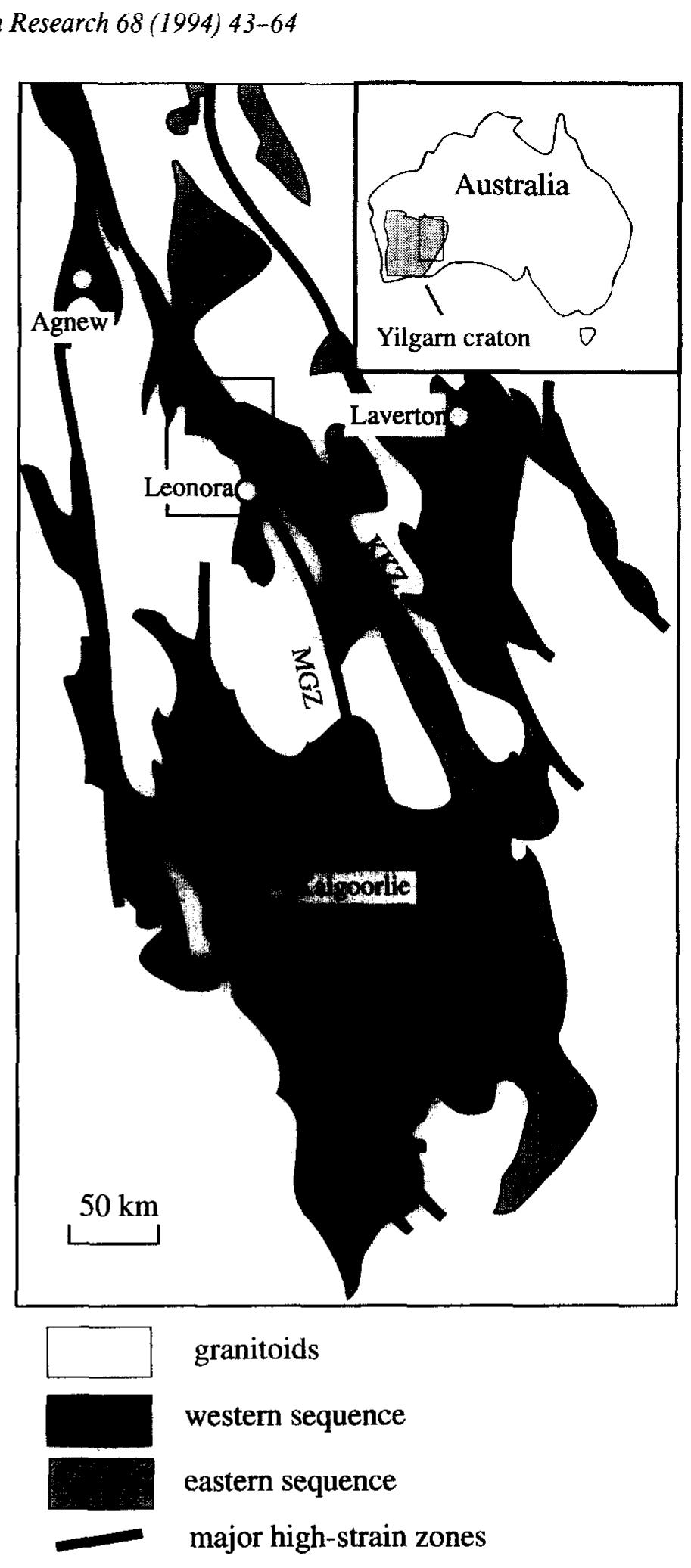 Central Goldfields Map Figure 1 - from Structural geology across a proposed