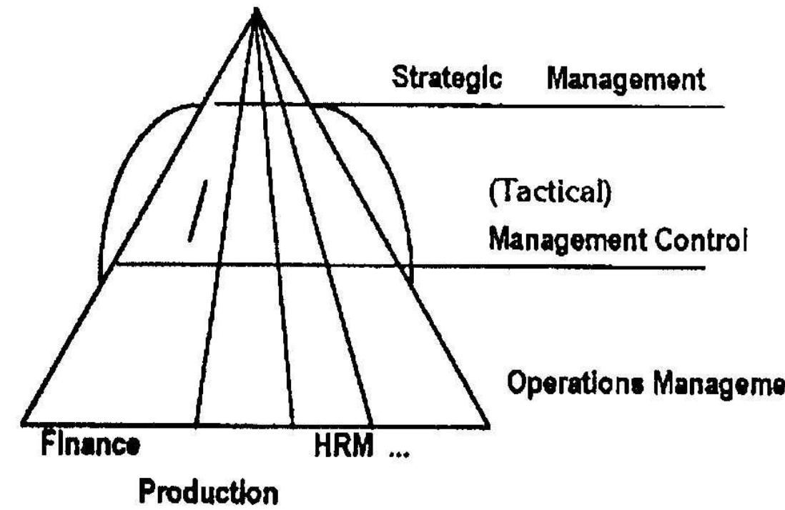 , the firm as a pyramid. adapted from anthony (1965).