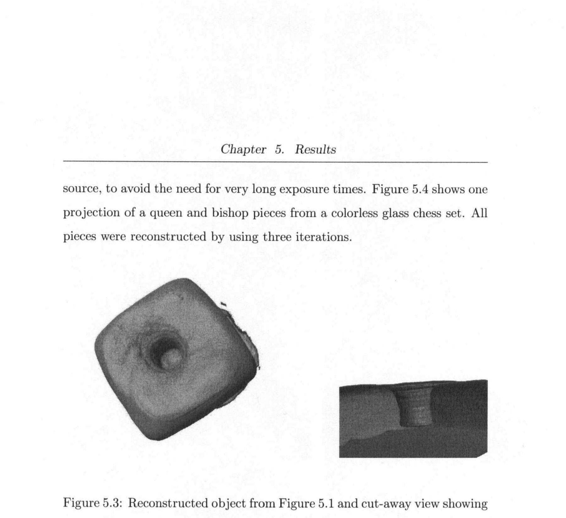 Figure 3 - Tomographic reconstruction of transparent objects