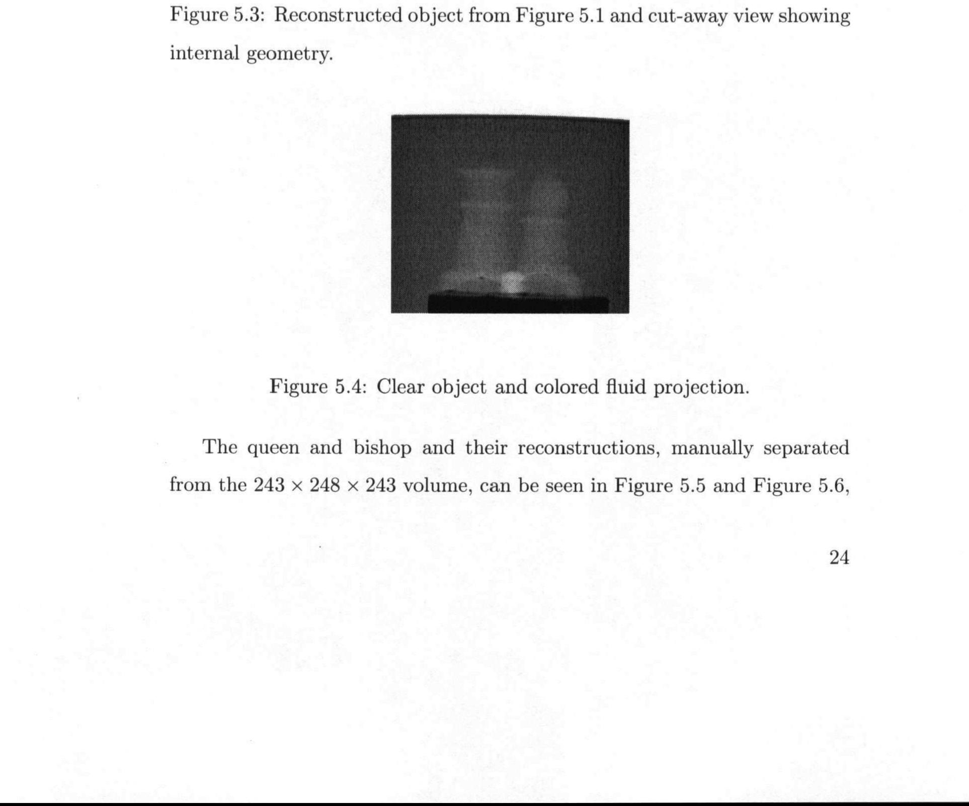 Figure 3 - Tomographic reconstruction of transparent objects
