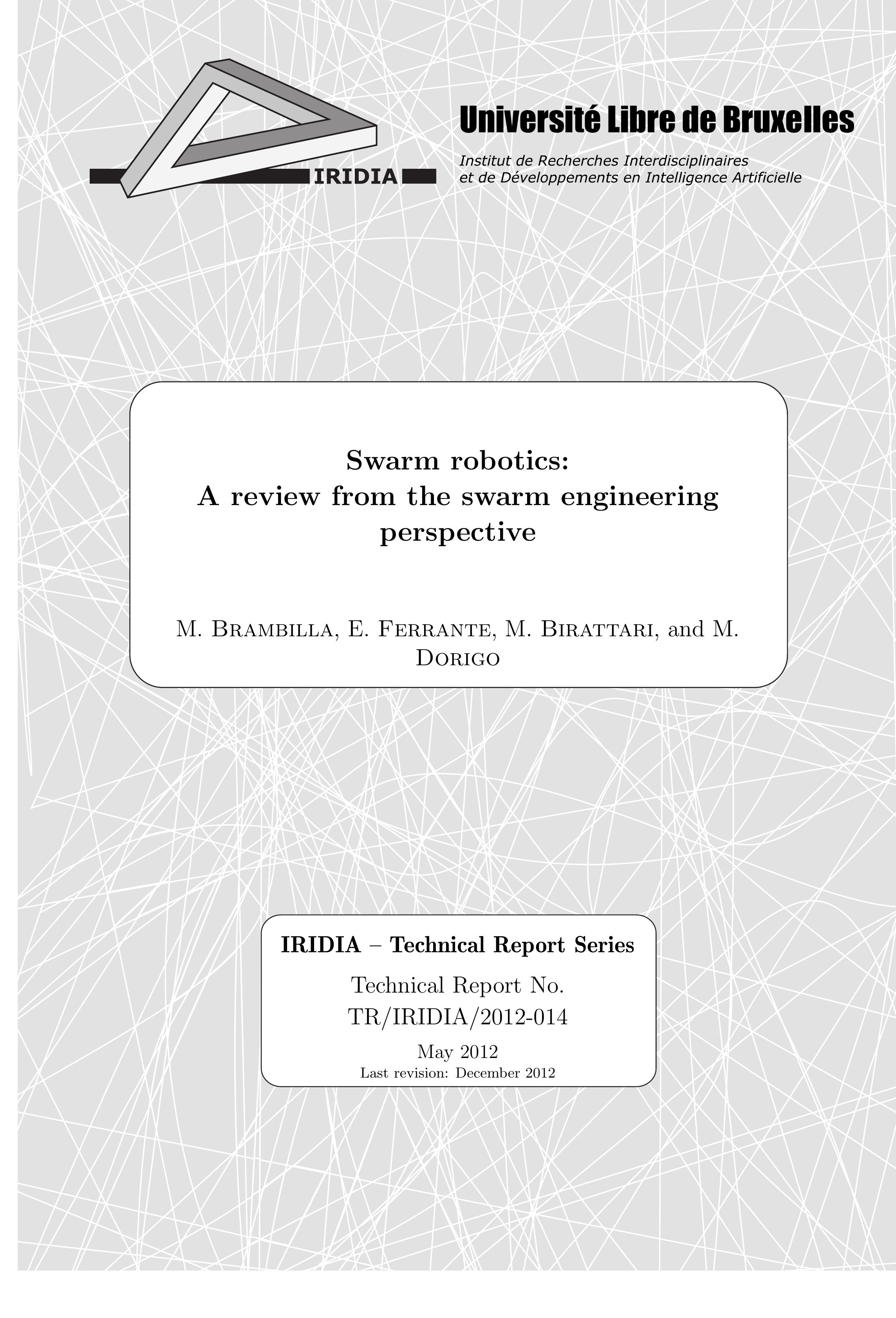 Figure 1 Swarm Robotics A Review From The Swarm