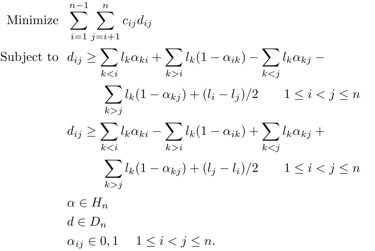 (PDF) The Single Row Facility Layout Problem: State of the Art
