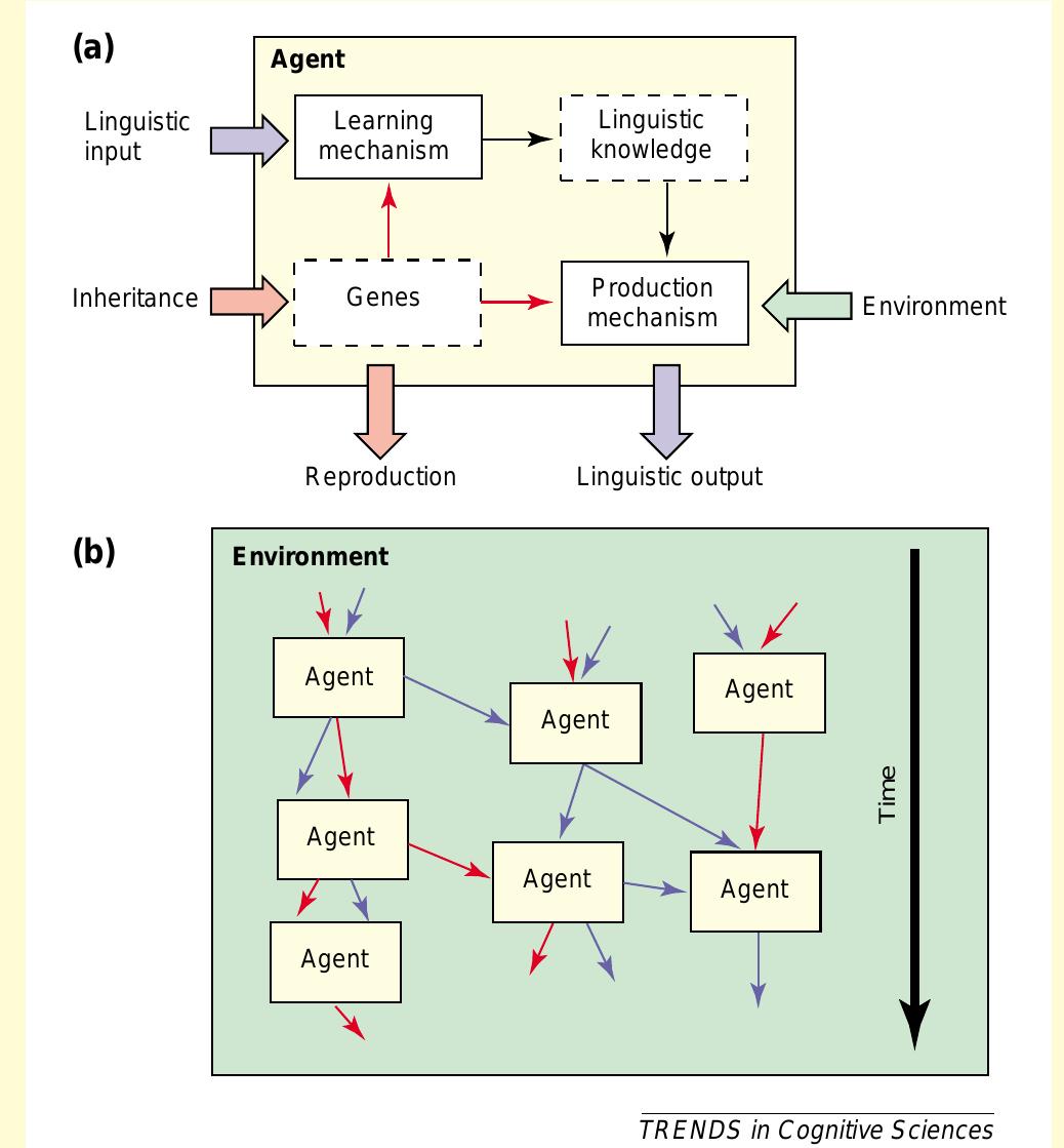 a) a simulated agent. the architecture of a typical