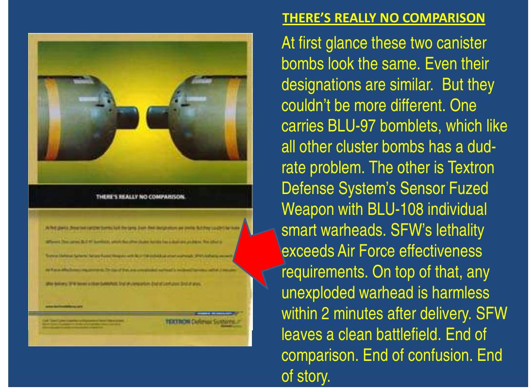 Figure 2 - from Sensor Fuzed Submunitions & Clean
