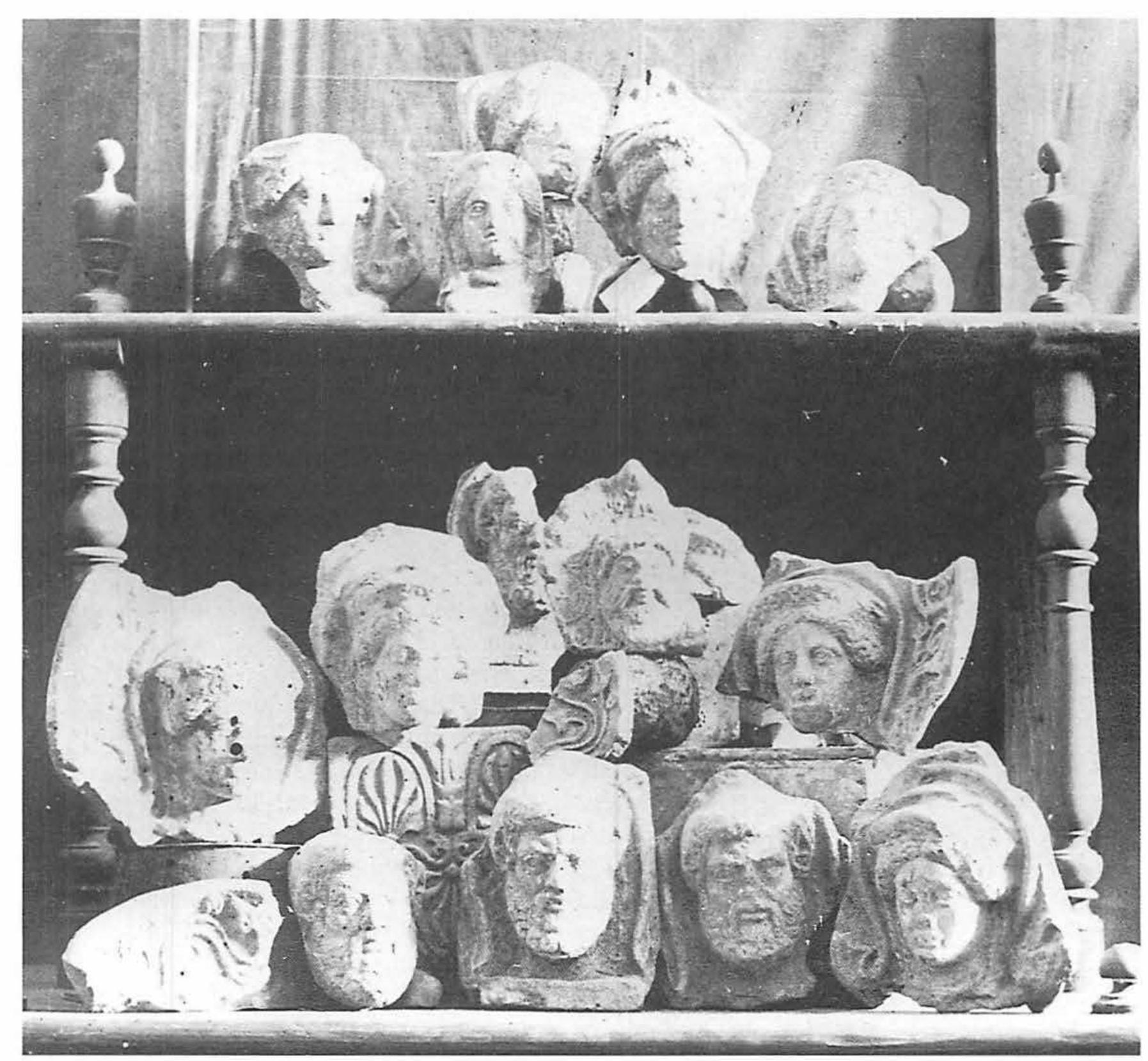 Archival photograph of the architectural terracotta