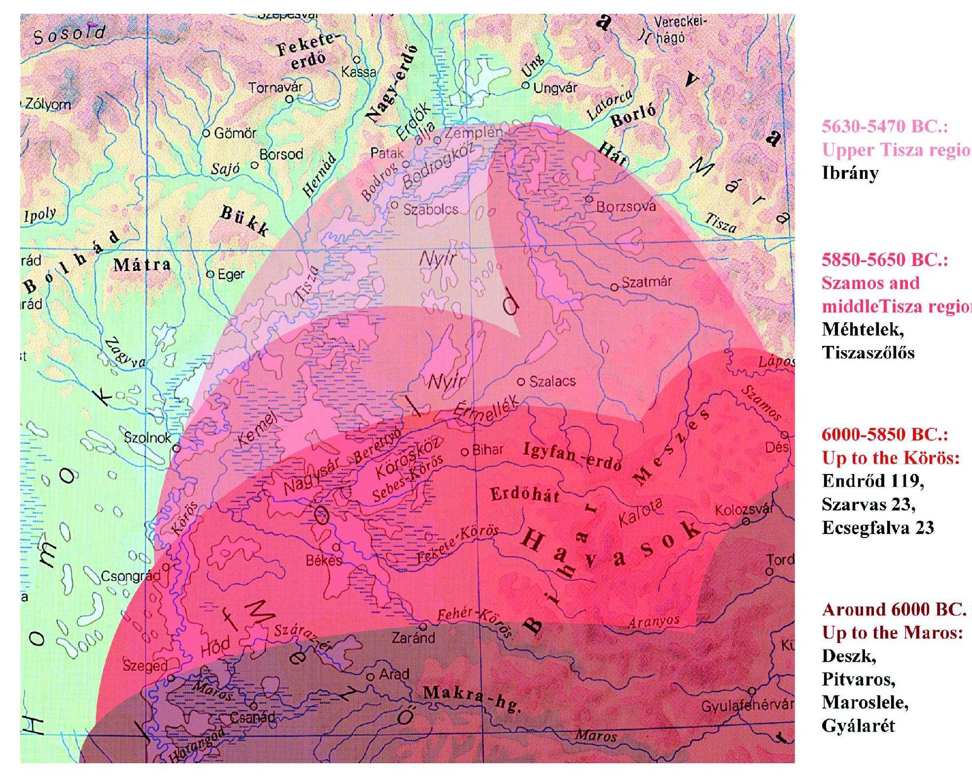 Schematic model for the spread of the kérés culture on the