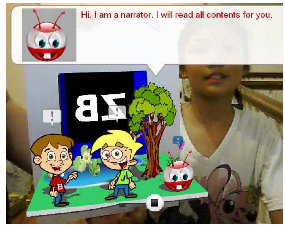 Figure 1 - from An Augmented Reality 3D Pop-Up Book: the