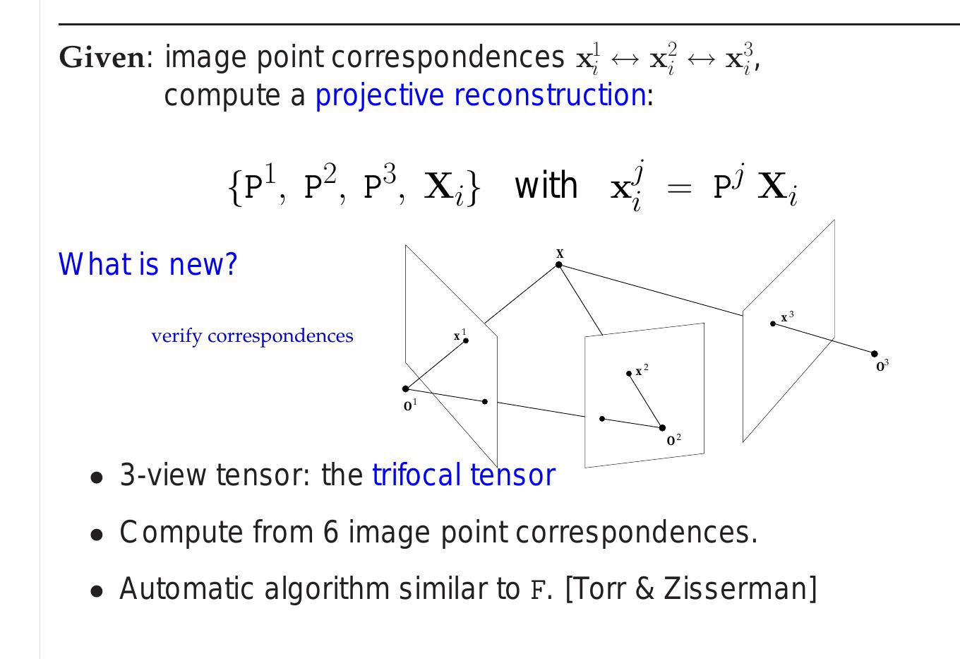 Figure 50 - Multiple view geometry in computer vision