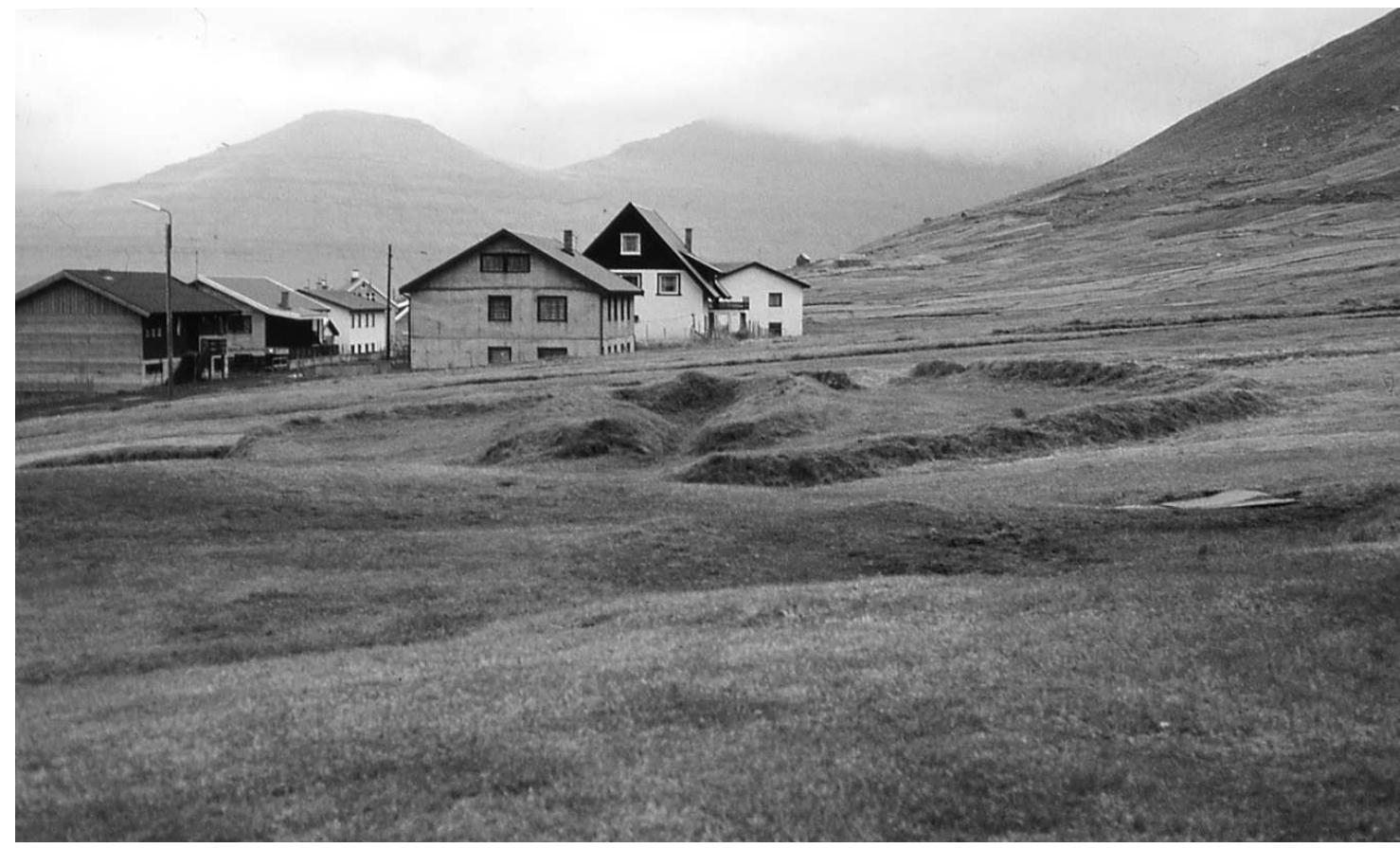 Figure 2. Photo of the Bonhustoftin church site in Leirvik, seen from approximately west. Photo: S. Stummann Hansen. 