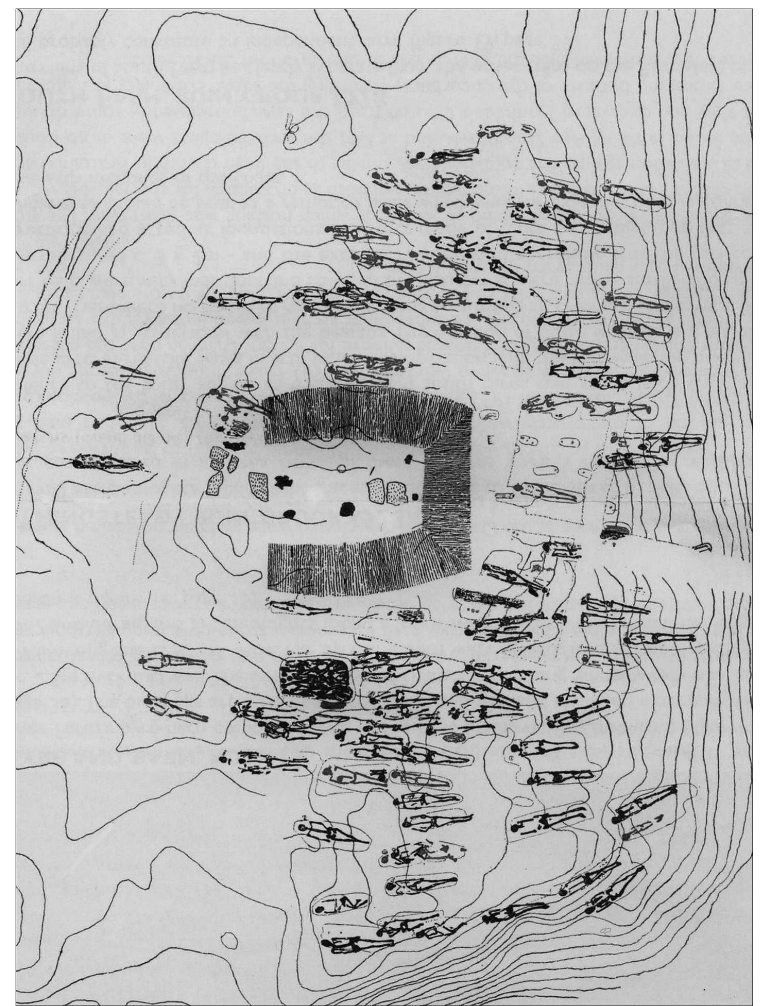 Figure 7. Plan of Brattahlid church site in the Eastern Settlement, Greenland. After Arne- borg, n.d. 