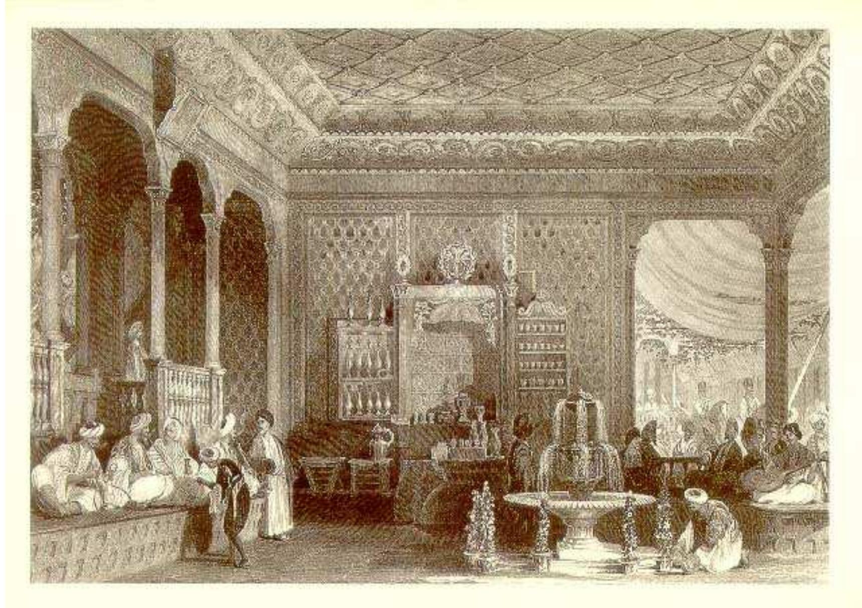 entitled Coffee Kiosque, on the of Bosphorus [..] Illustrated in and its Environs from Original Virtue, 1850).  a  The engraving of William Bartlett Port, in Julia Pardoe, The Beauties a Series of Views of Constantinople Drawings by W. H. Bartlett, (London:  