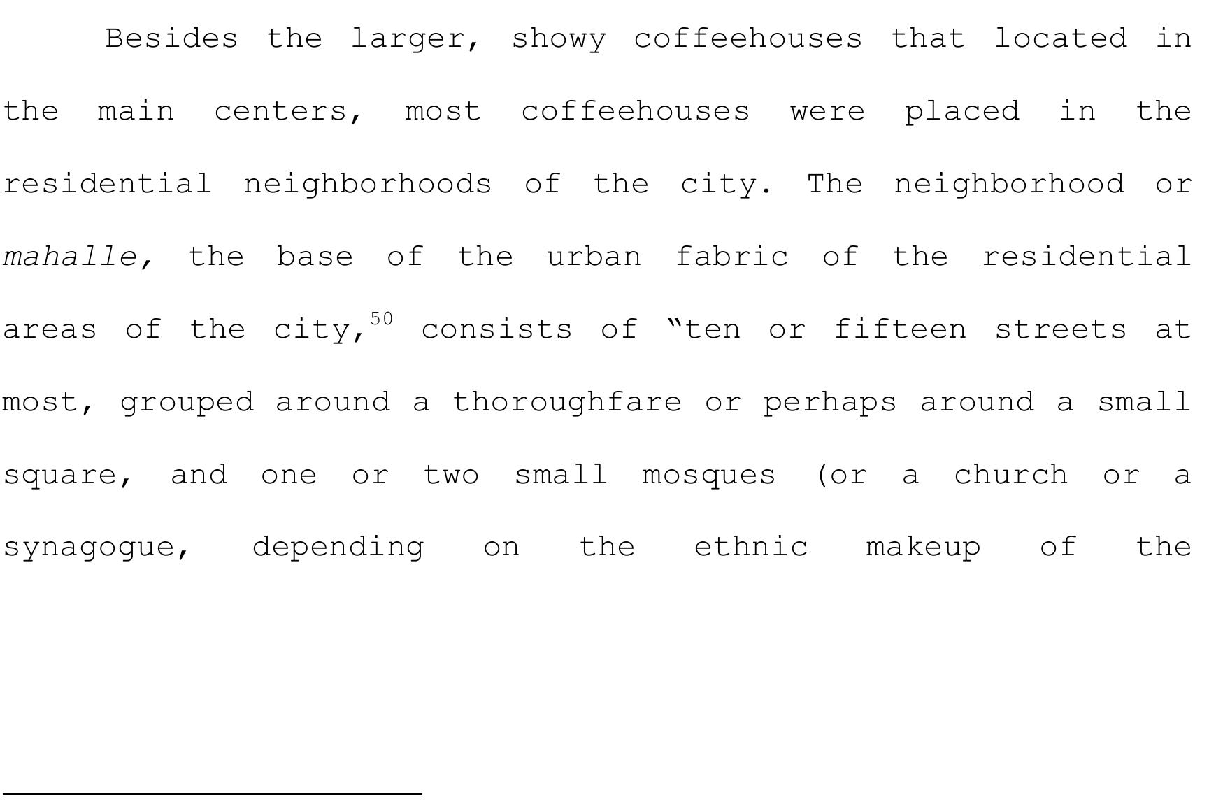 .. The Coffeehouse at a Neighborhood Level 