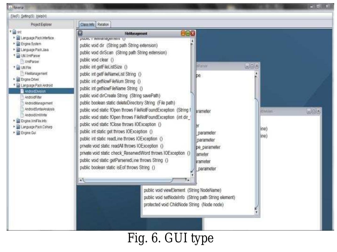 Figure 3 - from XML Based Reverse Engineering System