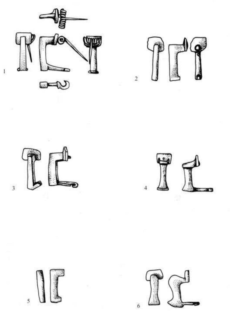 Figure 7. Barbarian Germanic variant of bronze knee brooches from Porolissum. 