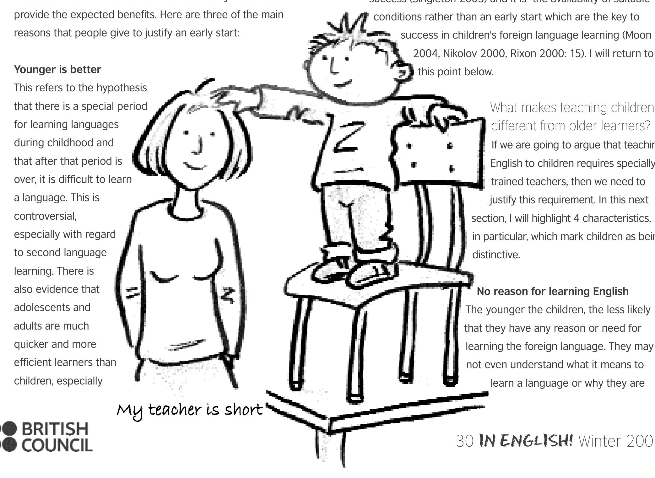 (PDF) Teaching English to young learners: the challenges and the benefits