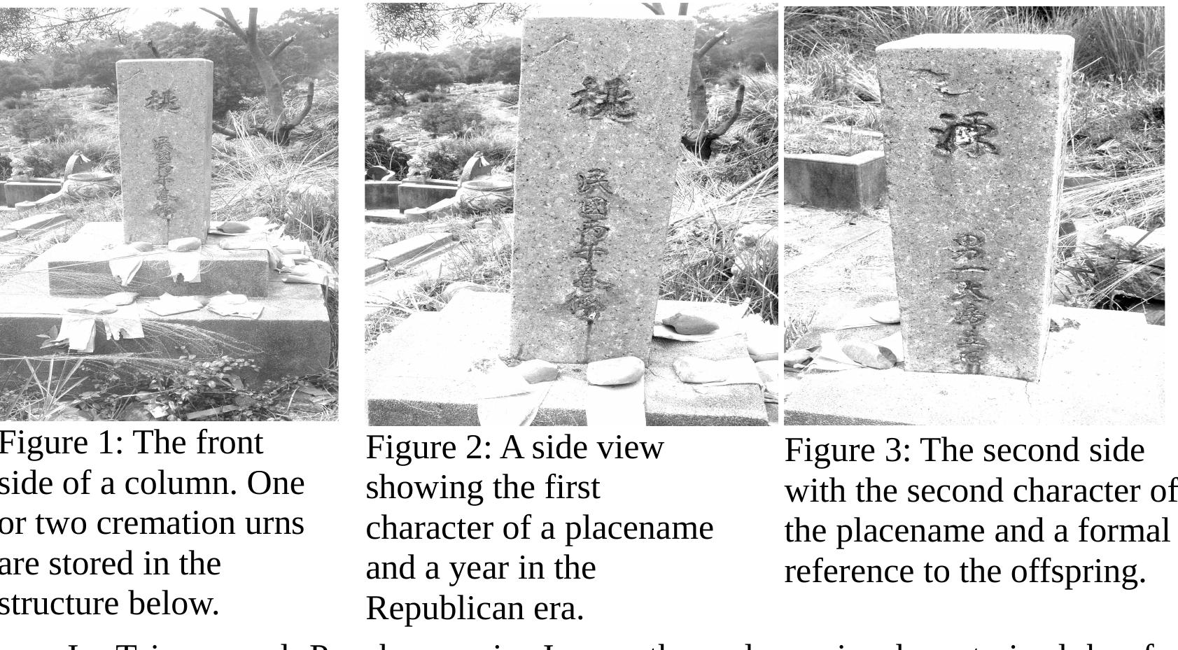 Column Finds Figure 4 - from The Column as Tombstone Form in Taiwan and