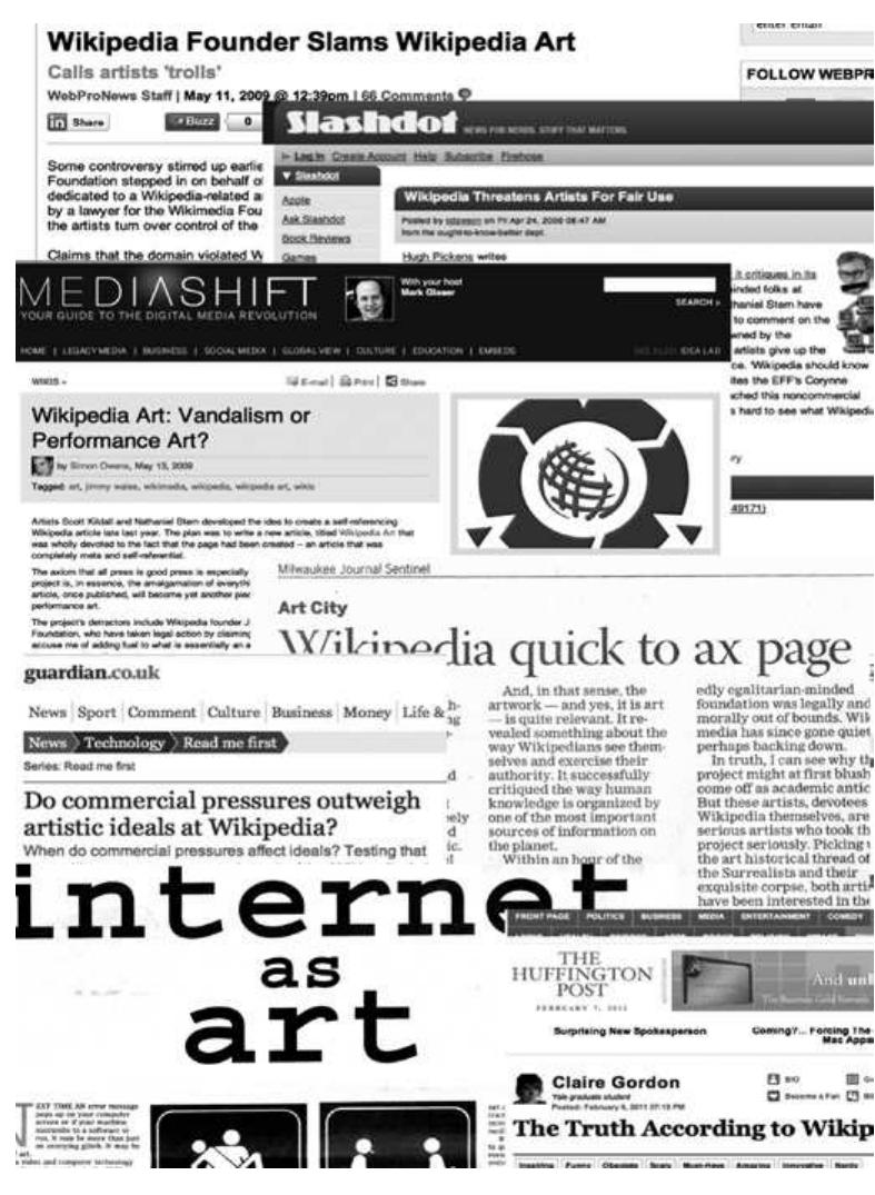 Sample Press for Wikipedia Art.  and alliance-building by personalities with agendas, rather than reached through scholarly discourse on a given subject. It gives both past scientific and present Wikipedia-based exam- ples of knowledge making in just this way. Finally, it turns to satirist newsman Stephen Colbert for a little insight into knowledge production on the wiki. 