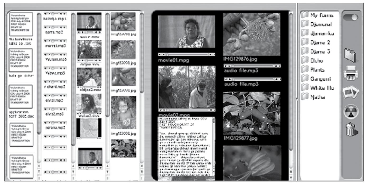 knowledge is produced about a particular place and/or event. The meaning of each indi- vidual item in the central frame emerges out of its relations with the other items. 