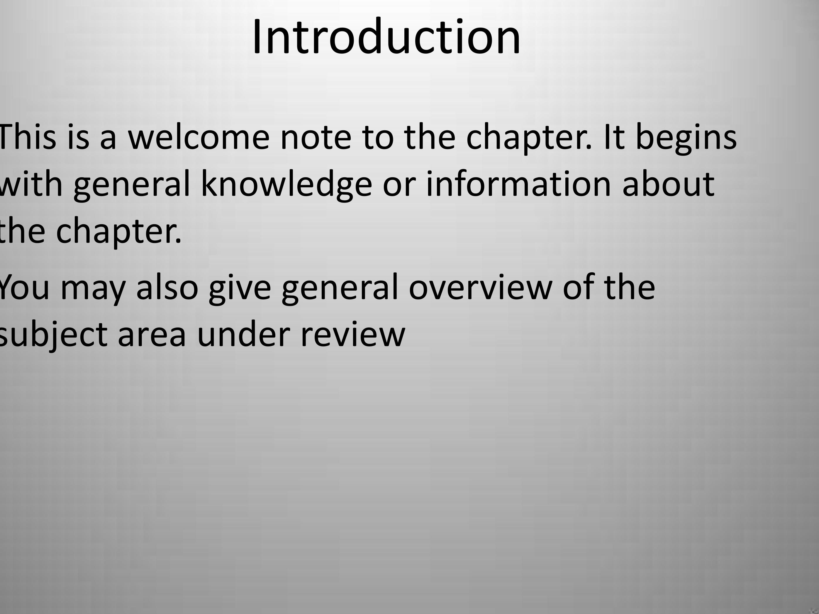 (PDF) Quick Guide to Chapter Two