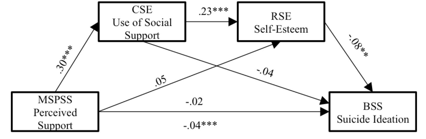 (PDF) Utilized social support and self-esteem mediate the relationship ...