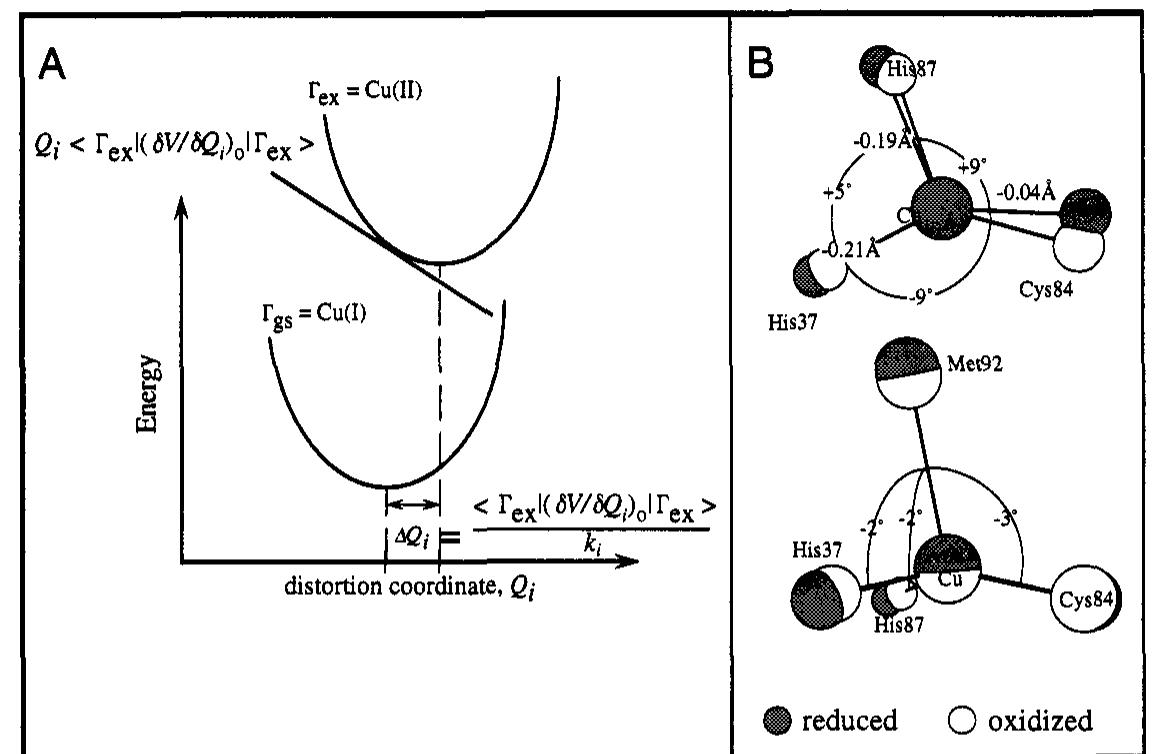 (a) abs spectrum of plastocyanin (left € scale) and 
