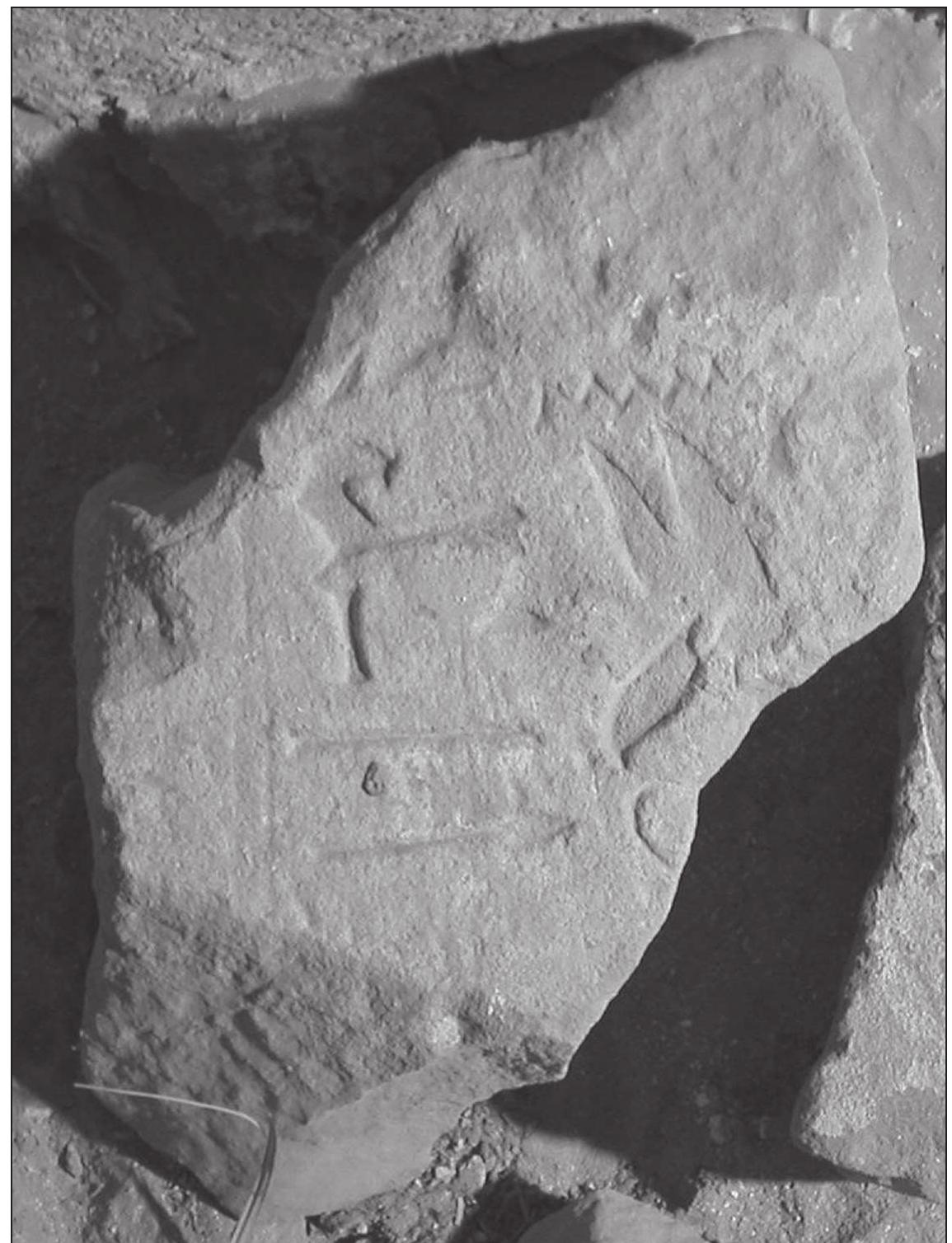 Fig. 11: TT122, sandstone block of Amunemhat. (Author’s photo) 
