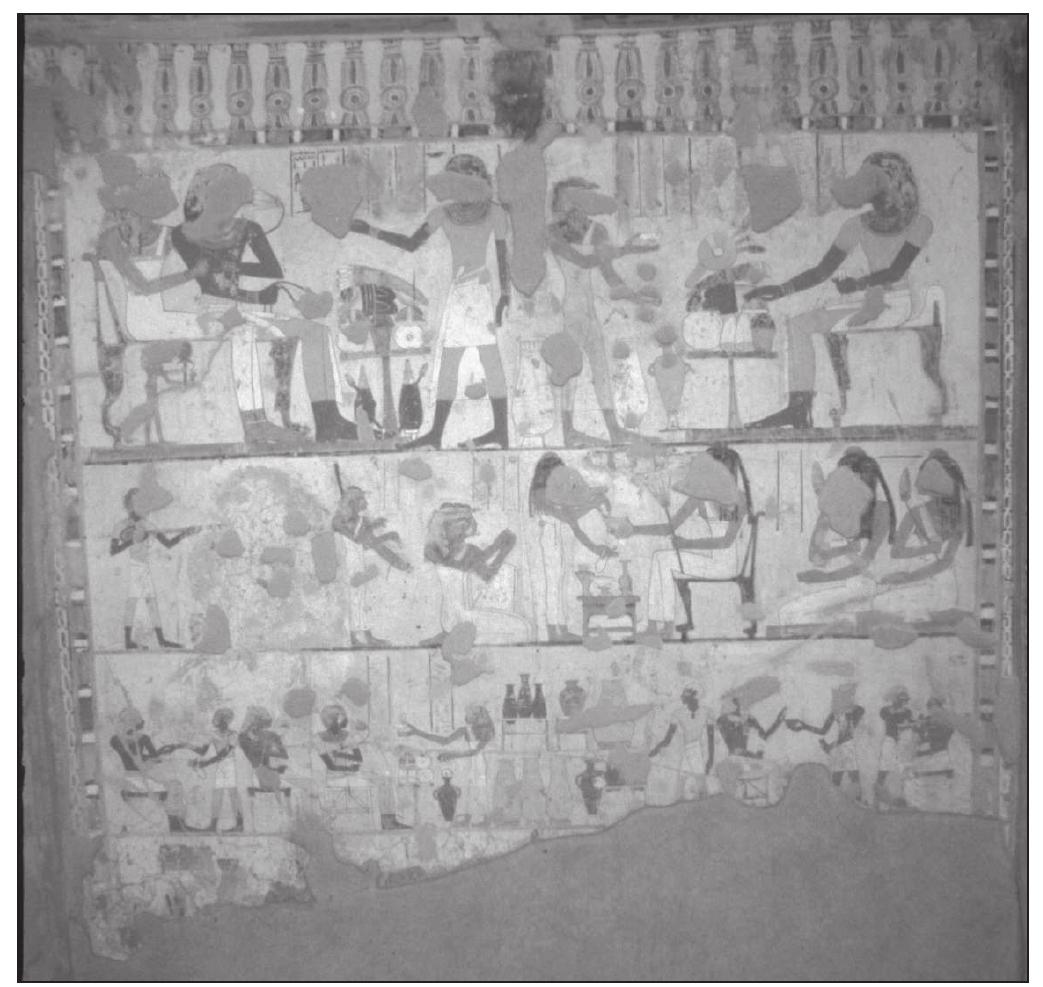 Rae SES SNS AN I! See DSSS ASG RAR SAR CRSQ IE SEL ARTES CS SAREE RS EG OE SNS eS ee ee ee  Despite these assertions, two important questions remain unanswered. The first question is why these Syrians came to Egypt and why Nebamun was present, or perhaps hosted them at a banquet. It has been argued above that in this scene Nebamun is acting in his capacity as chief physician of the king in Thebes, and thus this could be part of a royal event at which Nebamun’s presence was requested. The scenario might also be separate from a royal event but still con- nected to Nebamun’s position, depicting a private visit by a Syrian dignitary to the royal physi- cian. However, there is also the possibility that Nebamun was related to these visitors, i.e. was descended from Syrians, and he depicts here a family visit.32 Establishing such familial ties is often quite difficult, especially when there are no obvious signs to suggest a relationship between the tomb owner and the foreigners. In order to determine whether family, and not career, brought the Syrians to Nebamun a thorough re-examination of the additional persons named or depicted in his tomb is required. 