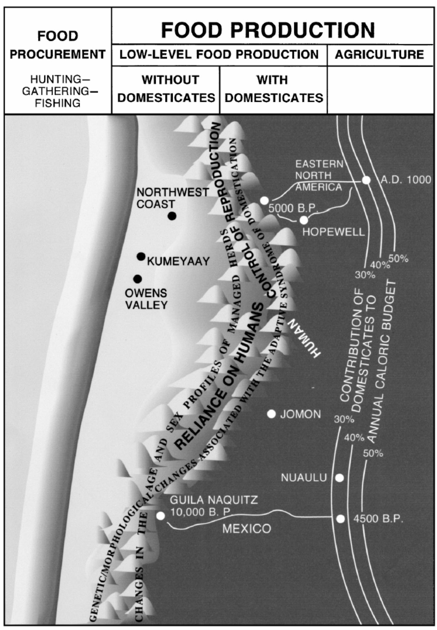 Unsettle Farming System Example Figure 4 - from The Evolution of Multiple Agricultures and