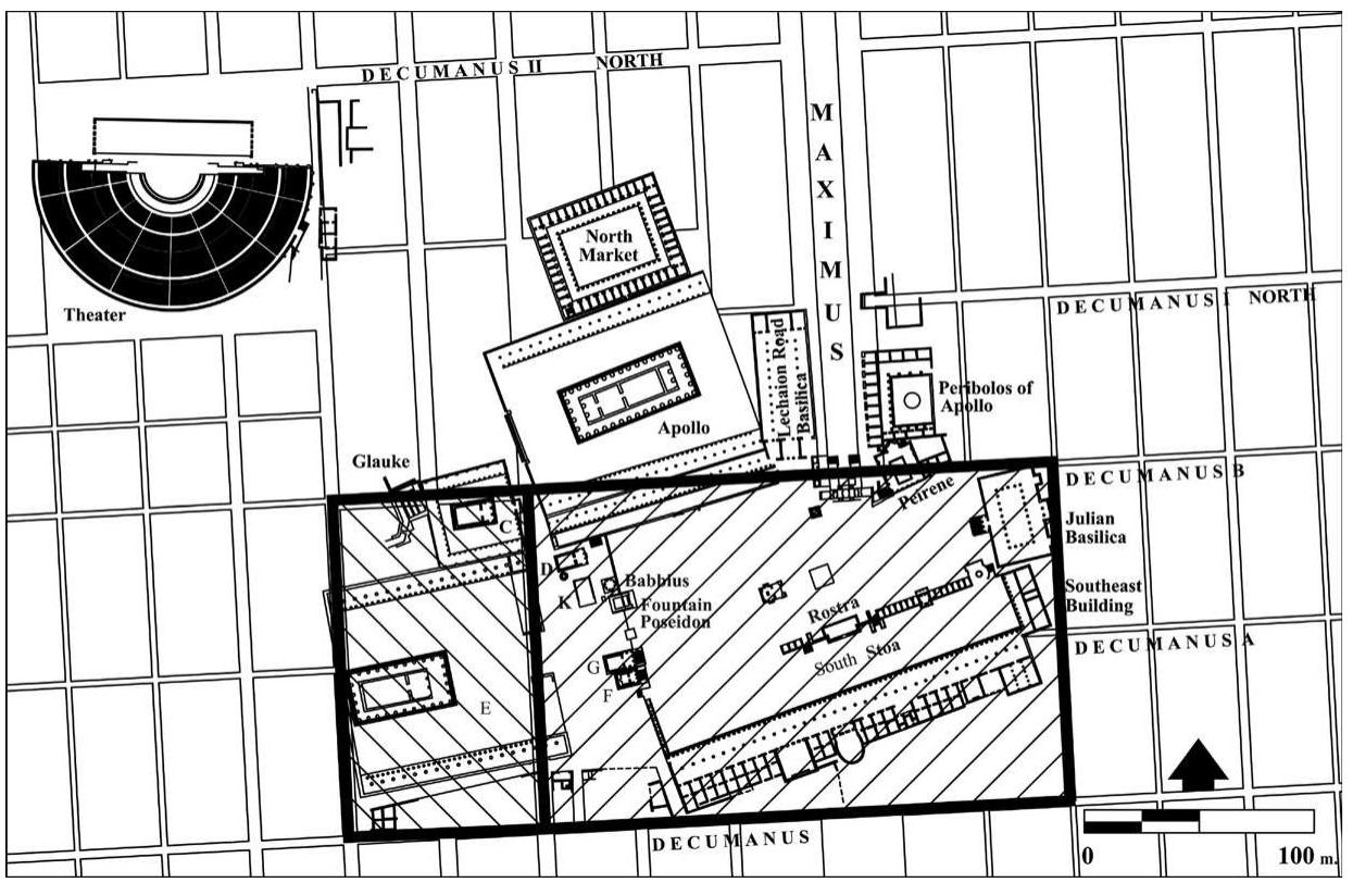 Figure 2 - from Urban and Rural Planning in Roman Corinth