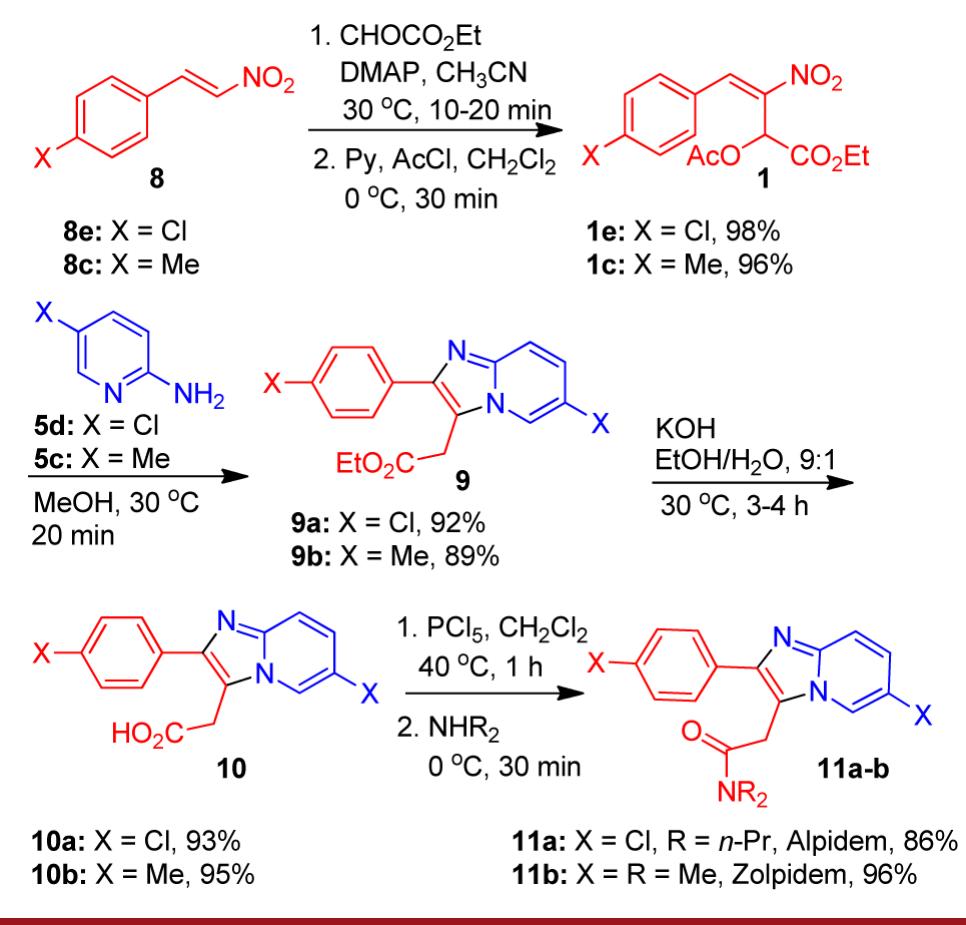 Synthesis of Imidazopyridines from the MoritaÀBaylisÀHillman Acetates ...