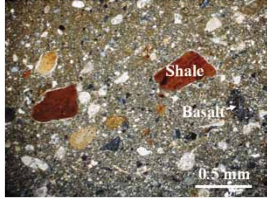 1. (c) photomicrograph of type bsib (fig. 11.9:2). basalt