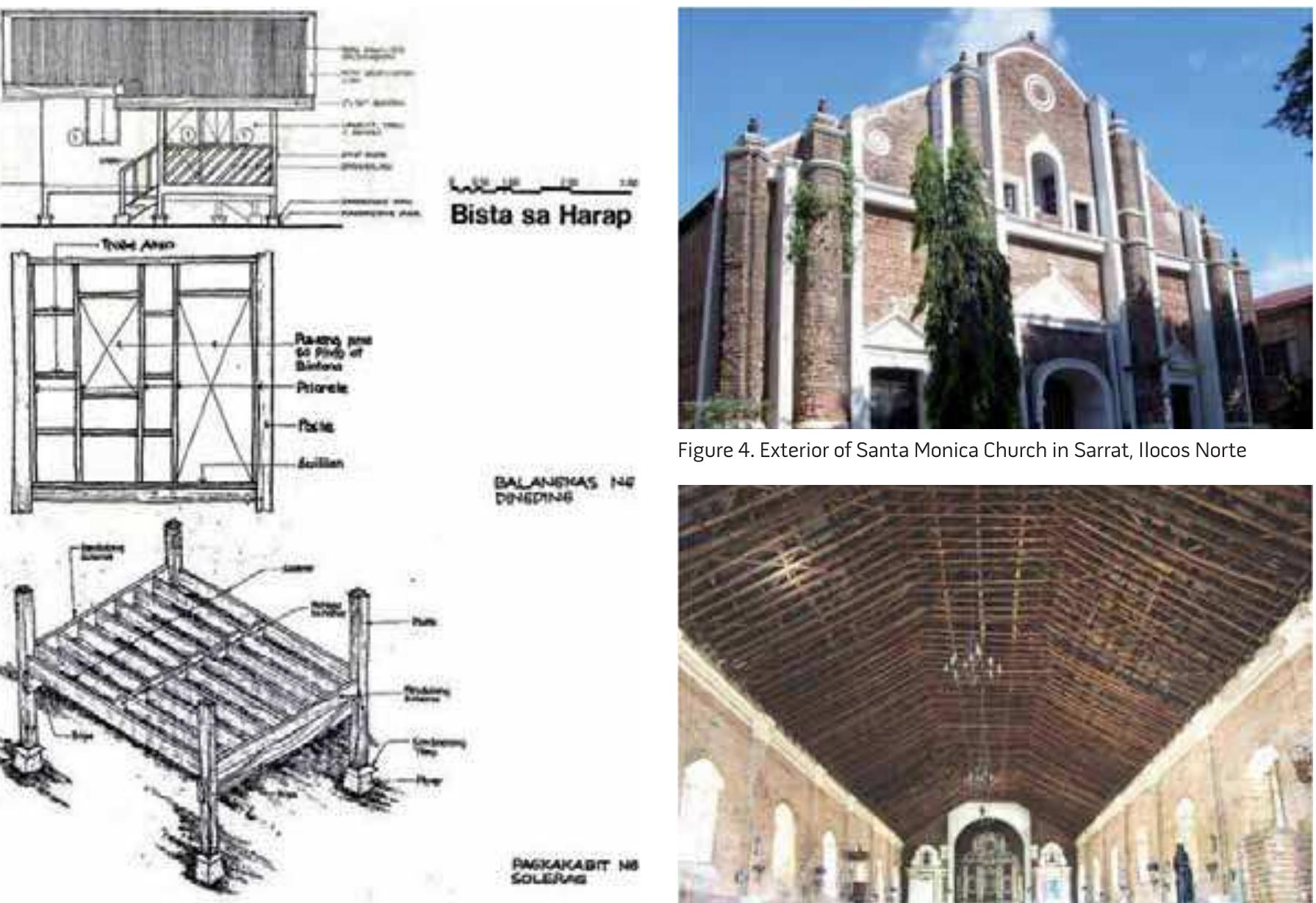 Timber roof rafters of santa monica church figure 3. wood