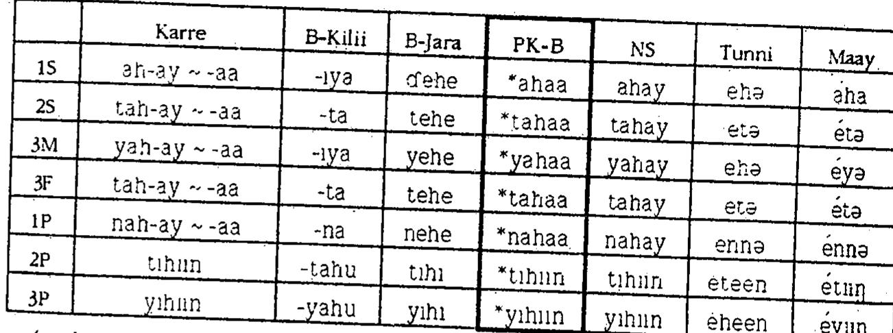 OO  (an independent paradigm for B-Kilii is not reported) 