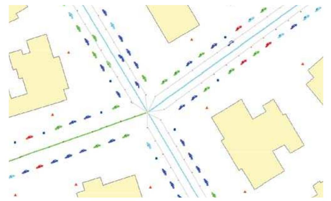 To represent a two-way traffic street, the centerline is