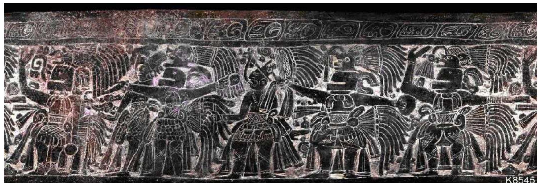 Figure 3. Maya Vase K 8545, taken from the Kerr Maya Vase Database at Wwww.mayavase.com 