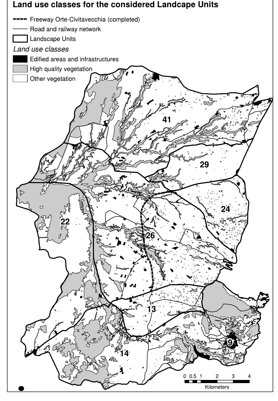Landscape Unit Example The study case: map of the landscape units