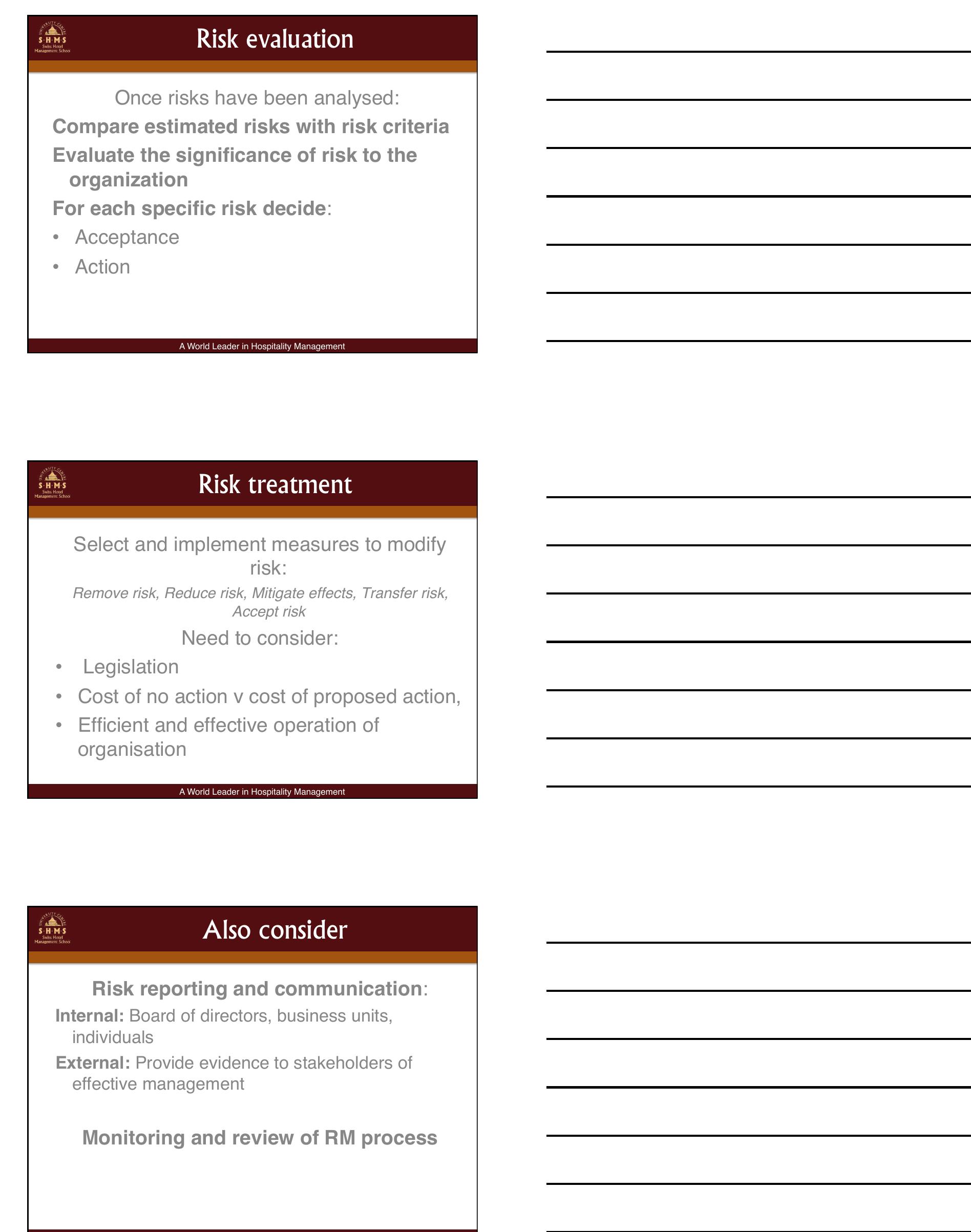 (PDF) Risk assessment and evaluation