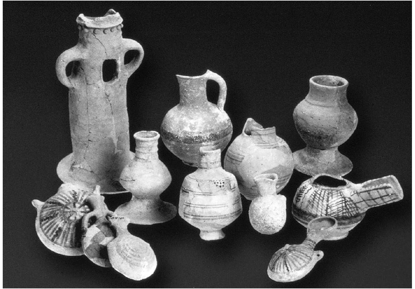 Figure 6. Pottery assemblage from late Iron I Megiddo, demonstrating strong Late Bronze traditions. 