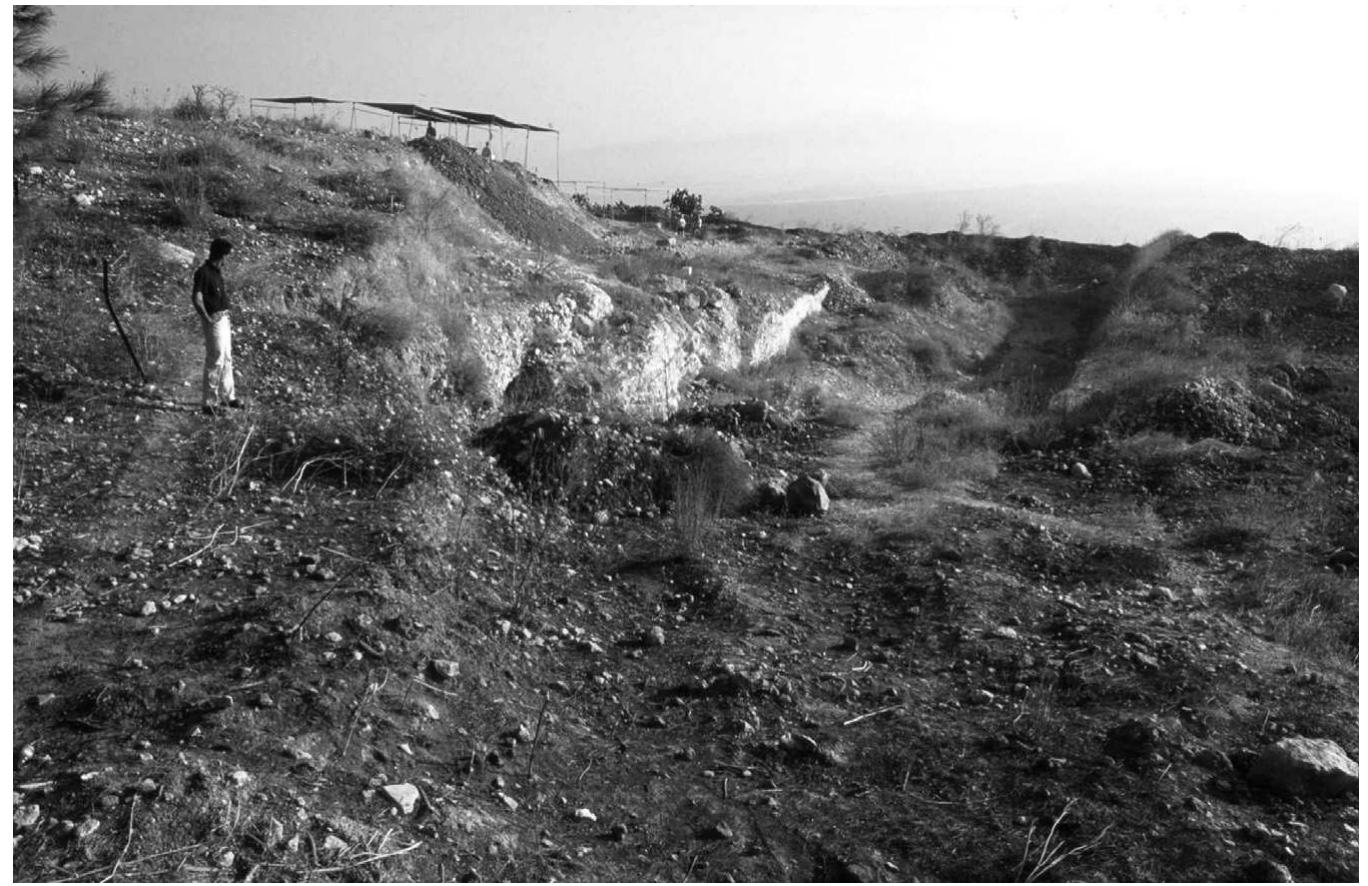 Figure 25. The moat in Jezreel (courtesy of Professor David Ussishkin, Tel Aviv University). 