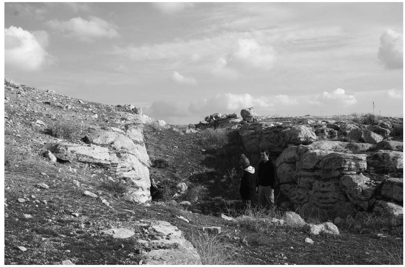Figure 27. Google Earth view of Khirbet Atarus in Moab. 