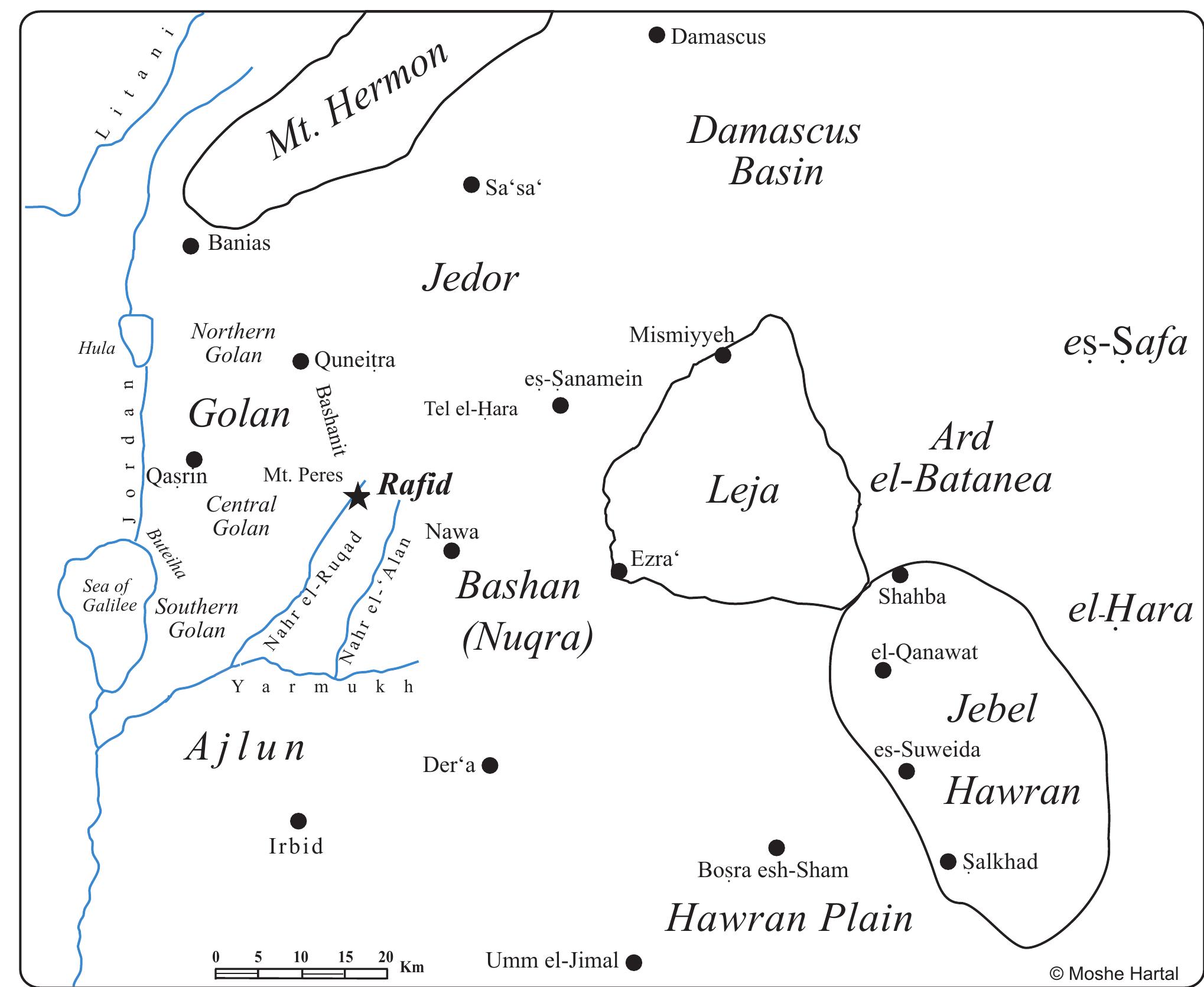 Hawran Figure 1 - from Rafid on the Golan A profile of a Late Roman