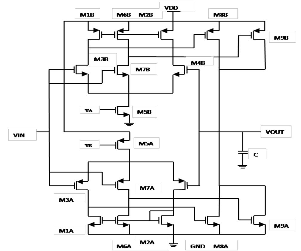 1.2 circuit diagram figure2. circuit diagram of cmos buffer