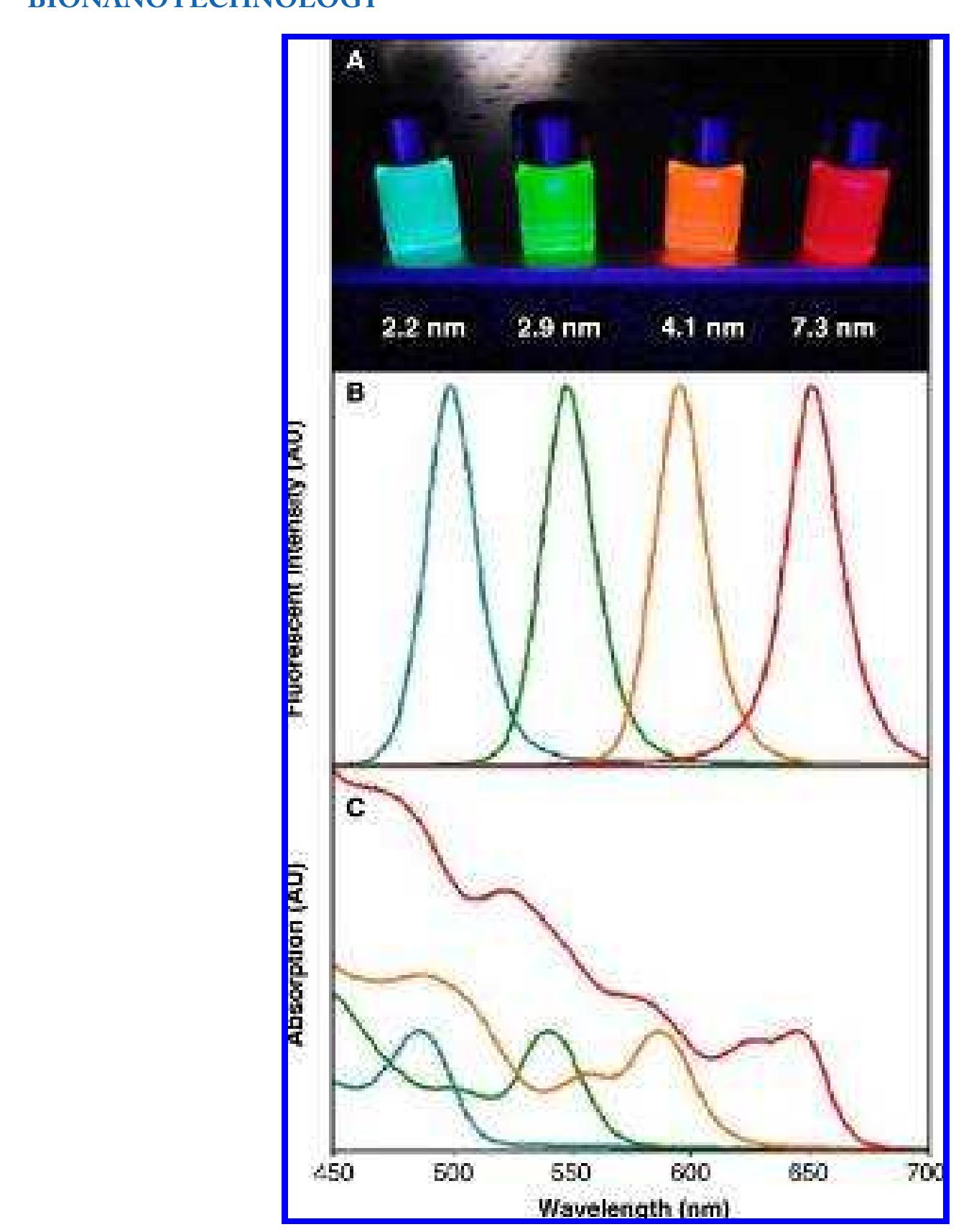 1: (a) fluorescent images of cds qds using a 365 nm source.