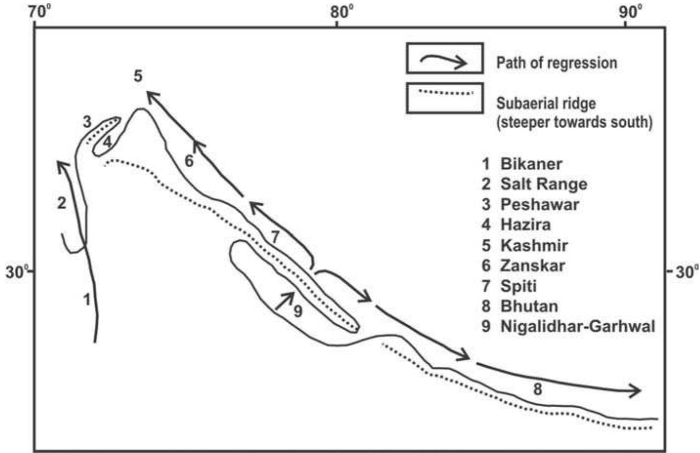 Figure 9 - from Early Palaeozoic palaeogeography, basin