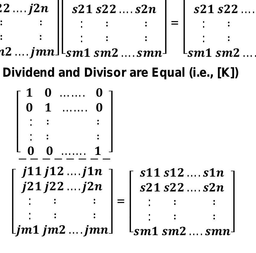 (PDF) Matrices Division