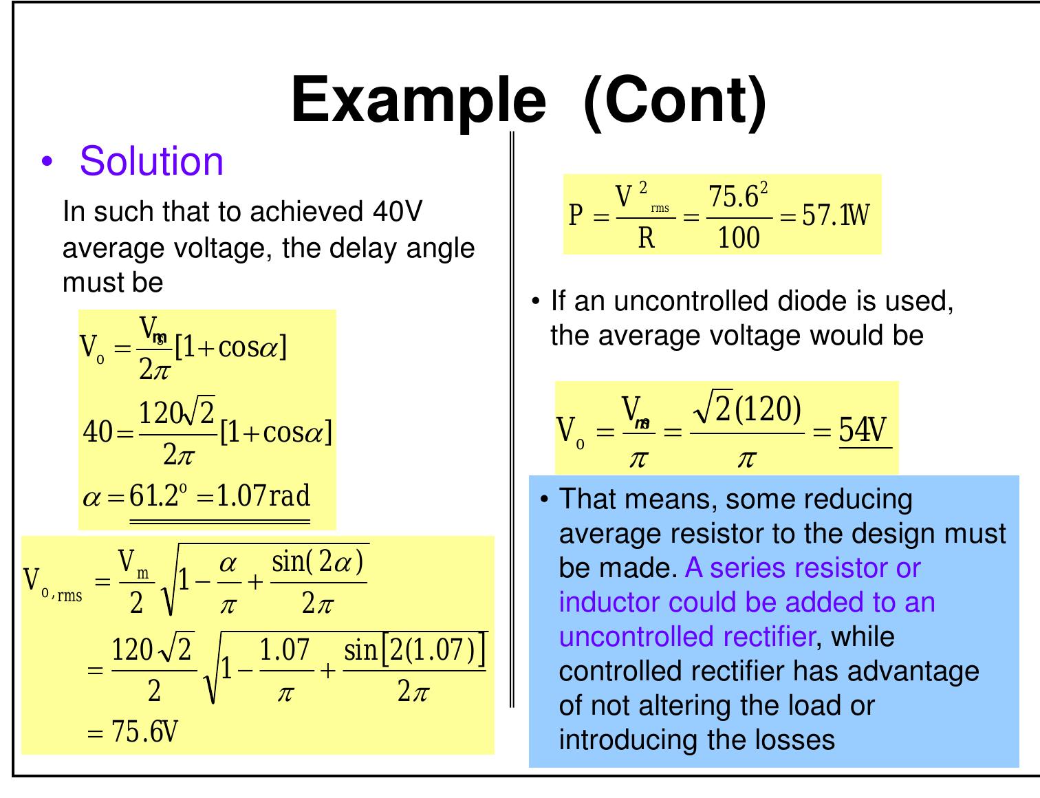 Rectifier Effiiency (PDF) Single-Phase Controlled Rectifiers