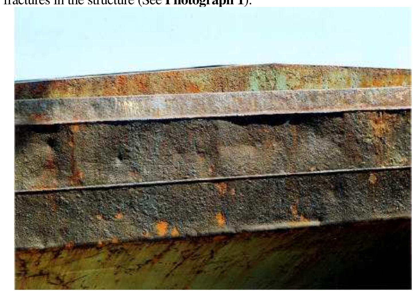 Heavy corrosion of hatch coaming and topside tank plating