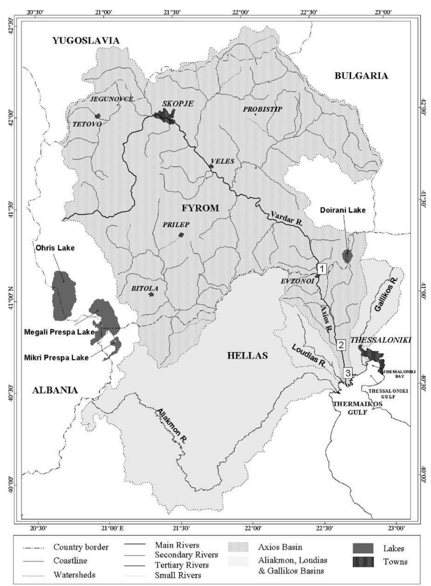 Water and sediment quality assessment of the Axios River and its ...