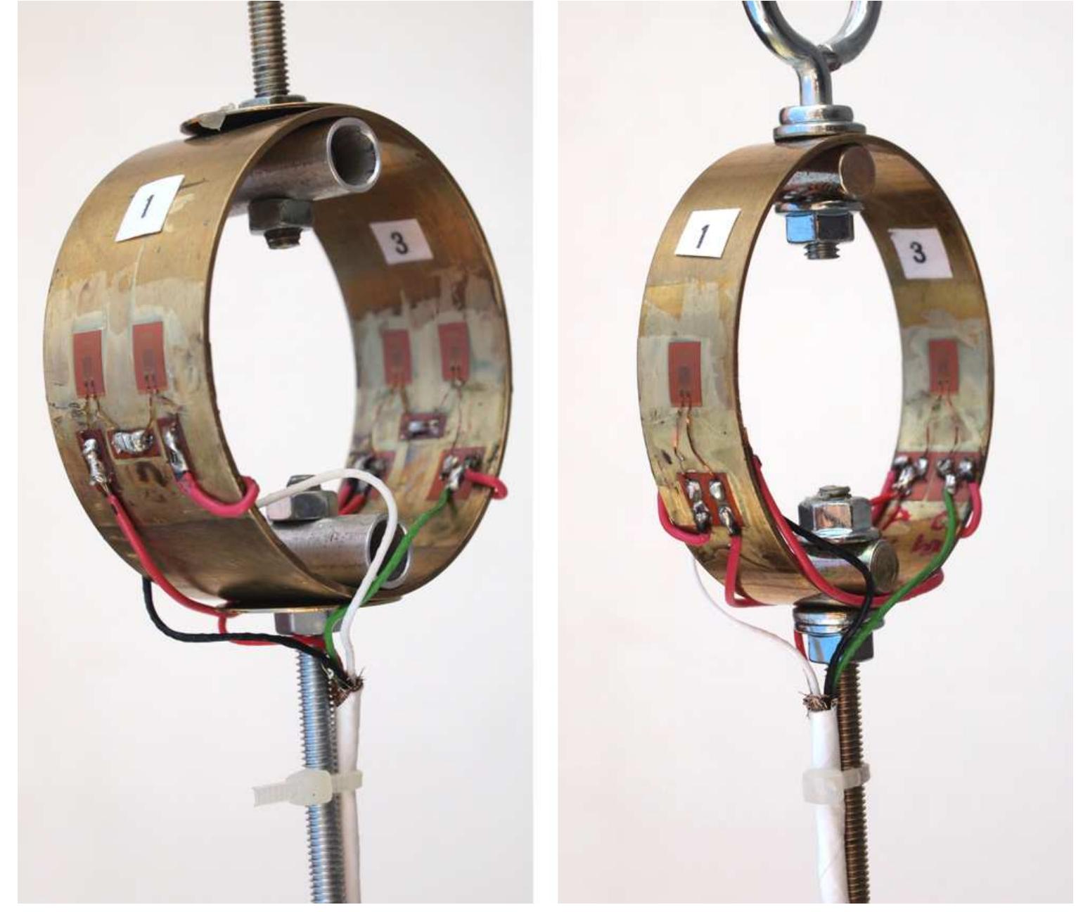 Photographs of the ring-sensors types a (left) and b